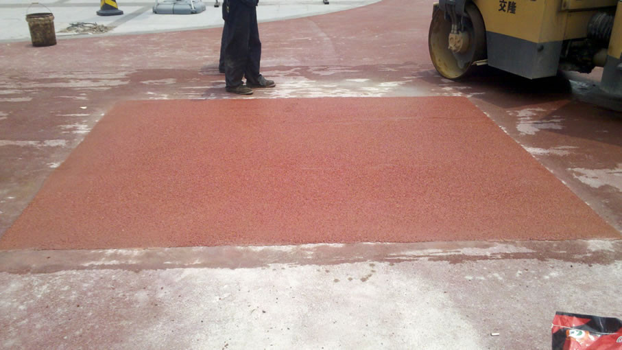 Shanghai International Furniture Village colored pavement repair